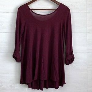 Extra small maroon Ella moss top